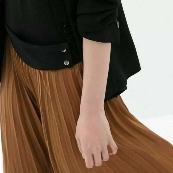 Zara Boho Pleated Maxi Skirt - Picture 3 of 11